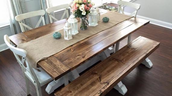 Ana white $50 store farmhouse table